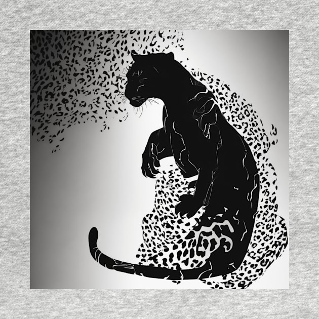 Leopard Shadow Silhouette Anime Style Collection No. 185 by cornelliusy